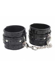 Черные наручники Surrender Wrist Restraints - Chisa - купить с доставкой в Златоусте