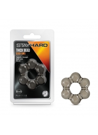Дымчатое эрекционное кольцо Stay Hard Thick Bead Cock Ring - Blush Novelties - в Златоусте купить с доставкой