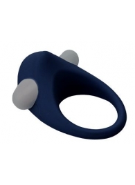Гладкое синее эрекционное виброкольцо STIMU RING - Dream Toys - в Златоусте купить с доставкой