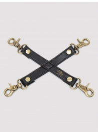 Черный фиксатор для манжет Bound to You Faux Leather Hogtie - Fifty Shades of Grey - купить с доставкой в Златоусте