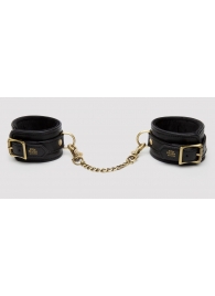 Черные оковы на ноги Bound to You Faux Leather Ankle Cuffs - Fifty Shades of Grey - купить с доставкой в Златоусте