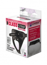 Черный пояс для насадок CLASS STRAP Restyling - LOVETOY (А-Полимер) - купить с доставкой в Златоусте