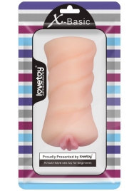 Телесный мастурбатор-вагина X-Basic Pocket Pussy без вибрации - Lovetoy - в Златоусте купить с доставкой