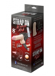 Вибрострапон Woman Midi с вагинальной пробкой - 22 см. - LOVETOY (А-Полимер) - купить с доставкой в Златоусте