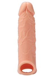 Телесная насадка EXTENDER WITH BALL STRAP 6.5 - 17 см. - Dream Toys - в Златоусте купить с доставкой