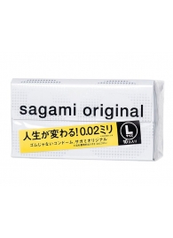 Презервативы Sagami Original 0.02 L-size увеличенного размера - 10 шт. - Sagami - купить с доставкой в Златоусте