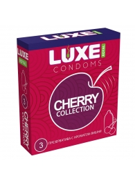 Презервативы с ароматом вишни LUXE Royal Cherry Collection - 3 шт. - Luxe - купить с доставкой в Златоусте