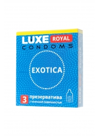 Текстурированные презервативы LUXE Royal Exotica - 3 шт. - Luxe - купить с доставкой в Златоусте