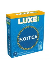 Текстурированные презервативы LUXE Royal Exotica - 3 шт. - Luxe - купить с доставкой в Златоусте