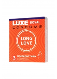 Презервативы с продлевающим эффектом LUXE Royal Long Love - 3 шт. - Luxe - купить с доставкой в Златоусте