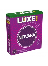 Презервативы с увеличенным количеством смазки LUXE Royal Nirvana - 3 шт. - Luxe - купить с доставкой в Златоусте