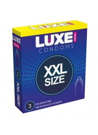 Презервативы увеличенного размера LUXE Royal XXL Size - 3 шт. - Luxe - купить с доставкой в Златоусте