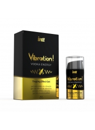 Жидкий интимный гель с эффектом вибрации Vibration! Vodka Energy - 15 мл. - INTT - купить с доставкой в Златоусте
