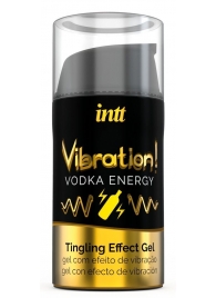 Жидкий интимный гель с эффектом вибрации Vibration! Vodka Energy - 15 мл. - INTT - купить с доставкой в Златоусте