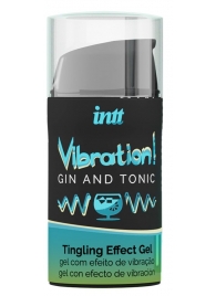 Жидкий интимный гель с эффектом вибрации Vibration! Gin   Tonic - 15 мл. - INTT - купить с доставкой в Златоусте