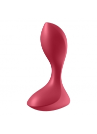 Красный вибромассажёр простаты Satisfyer Backdoor Lover - 14 см. - Satisfyer - в Златоусте купить с доставкой