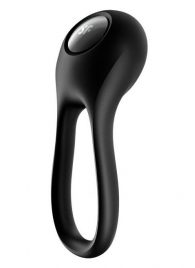Черное эрекционное виброкольцо Majestic Duo - Satisfyer - в Златоусте купить с доставкой