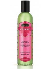 Массажное масло Naturals Strawberry Dreams с ароматом клубники - 236 мл. - Kama Sutra - купить с доставкой в Златоусте