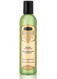 Массажное масло Naturals Vanilla Sandalwood с ароматом ванили и сандала - 236 мл. - Kama Sutra - купить с доставкой в Златоусте