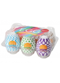 Набор из 6 мастурбаторов Tenga EGG IV с различным рельефом - Tenga - в Златоусте купить с доставкой