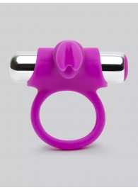 Лиловое виброкольцо с пультом ДУ Remote Control Cock Ring - Happy Rabbit - в Златоусте купить с доставкой