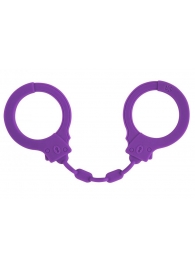 Фиолетовые силиконовые наручники Suppression - Lola Games - купить с доставкой в Златоусте