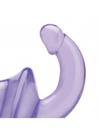 Фиолетовый безремневой страпон Strapless Strap-On - Lux Fetish - купить с доставкой в Златоусте