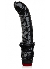 Черный вибромассажер простаты 6  Premium Prostate Massager - BlueLine - в Златоусте купить с доставкой