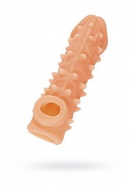 Телесная закрытая насадка с пупырышками Cock Sleeve Size M - 15,6 см. - KOKOS - в Златоусте купить с доставкой