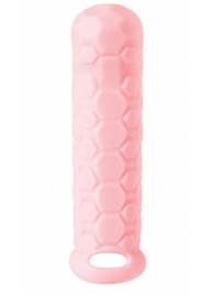 Розовый фаллоудлинитель Homme Long - 15,5 см. - Lola Games - в Златоусте купить с доставкой