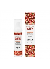 Разогревающее массажное масло  с ароматом клубники Gourmet Strawberry - 50 мл. - Exsens - купить с доставкой в Златоусте