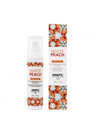 Разогревающее массажное масло Gourmet White Peach Organic с органическими ингредиентами - 50 мл. - Exsens - купить с доставкой в Златоусте