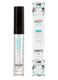 Блеск для губ Hot Kiss Coconut с ароматом кокоса - 7 мл. - Exsens - купить с доставкой в Златоусте