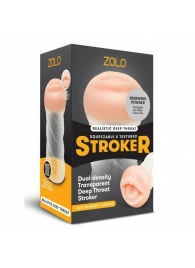 Мастурбатор-ротик ZOLO DEEP THROAT - Zolo - в Златоусте купить с доставкой