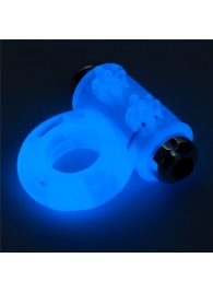 Голубое, светящееся в темноте эрекционное виброкольцо Lumino Play Vibrating Penis Ring - Lovetoy - в Златоусте купить с доставкой
