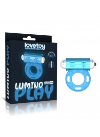 Голубое, светящееся в темноте эрекционное виброкольцо Lumino Play Vibrating Penis Ring - Lovetoy - в Златоусте купить с доставкой