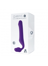 Фиолетовый безремневой страпон Queens L - Adrien Lastic - купить с доставкой в Златоусте