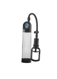 Прозрачная вакуумная помпа с манометром Deluxe Penis Pump - Dream Toys - в Златоусте купить с доставкой