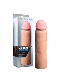 Телесная фаллическая насадка на пенис Magnum Xtender - 23 см. - Blush Novelties - в Златоусте купить с доставкой