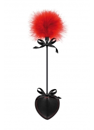 Стек с пуховкой Sweet Caress Feather Whip - 44 см. - Sweet Caress - купить с доставкой в Златоусте
