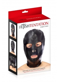 Маска-шлем с прорезями для глаз и рта - Fetish Tentation - купить с доставкой в Златоусте