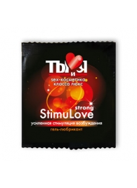 Разогревающий гель-лубрикант Stimulove Strong в одноразовой упаковке - 4 гр. - Биоритм - купить с доставкой в Златоусте