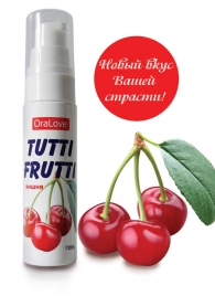 Гель-смазка Tutti-frutti с вишнёвым вкусом - 30 гр. - Биоритм - купить с доставкой в Златоусте