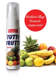 Гель-смазка Tutti-frutti со вкусом тропических фруктов - 30 гр. - Биоритм - купить с доставкой в Златоусте
