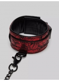 Красно-черные оковы Reversible Faux Leather Ankle Cuffs - Fifty Shades of Grey - купить с доставкой в Златоусте