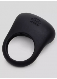 Черное эрекционное виброкольцо Sensation Rechargeable Vibrating Love Ring - Fifty Shades of Grey - в Златоусте купить с доставкой