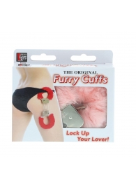 Металлические наручники с розовой меховой опушкой METAL HANDCUFF WITH PLUSH PINK - Dream Toys - купить с доставкой в Златоусте