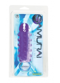 Закрытая фиолетовая насадка с пупырышками SAMURAI PENIS SLEEVE PURPLE - 14,5 см. - NMC - в Златоусте купить с доставкой