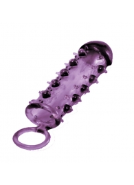 Закрытая фиолетовая насадка с пупырышками SAMURAI PENIS SLEEVE PURPLE - 14,5 см. - NMC - в Златоусте купить с доставкой