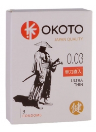 Ультратонкие презервативы OKOTO Ultra Thin - 3 шт. - Sitabella - купить с доставкой в Златоусте